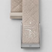 Bracelet WHOOPII Time Lin, détail du cadran imprimé et du clip acier