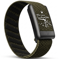 Bracelet WHOOPII Time Kaki clip noir, vue trois-quarts