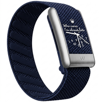 Bracelet WHOOPII Time Bleu Marine en nylon marine, vue trois-quarts